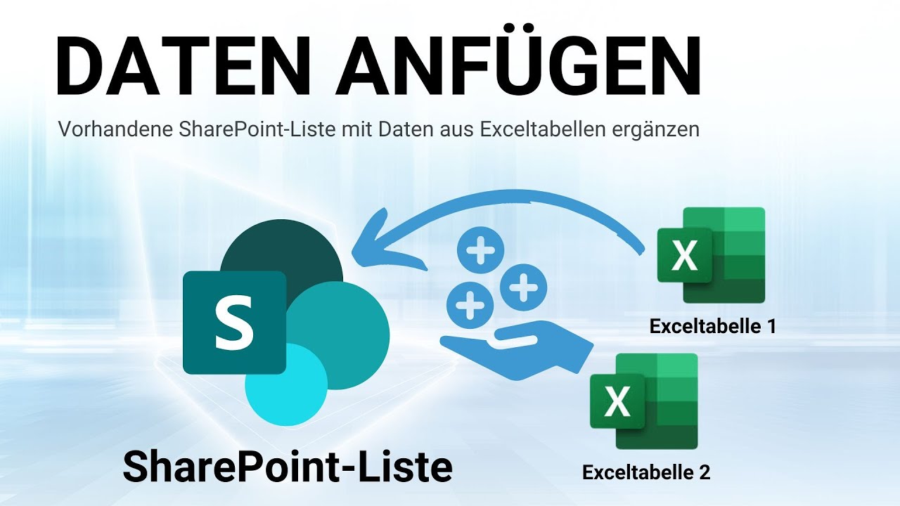 Excel-Daten an vorhandene SharePoint-Liste per Copy & Paste anfügen