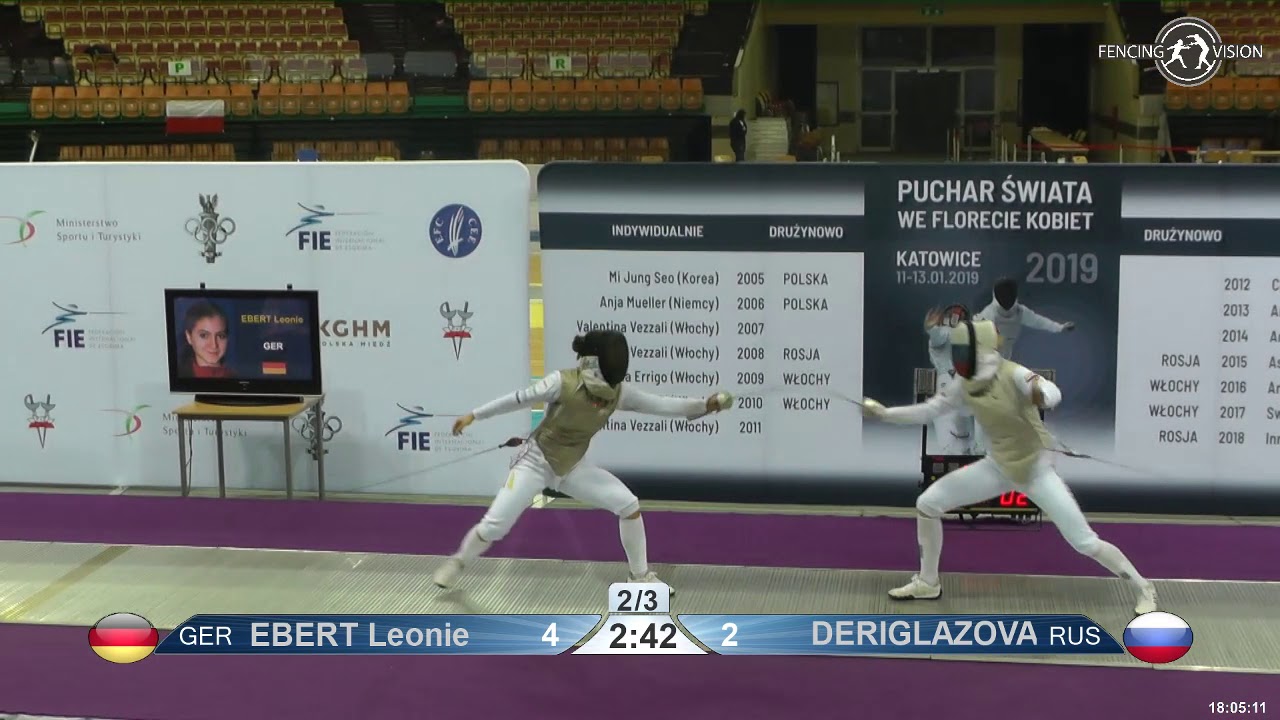 2019 118 P1 01 F F Individual Katowice POL WC PODIUM DERIGLAZOVA RUS vs EBERT GER