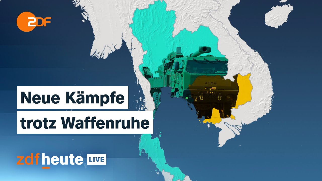 Thailand und Kambodscha k&auml;mpfen wieder &ndash; was hinter der neuen Eskalation steckt | ZDFheute live