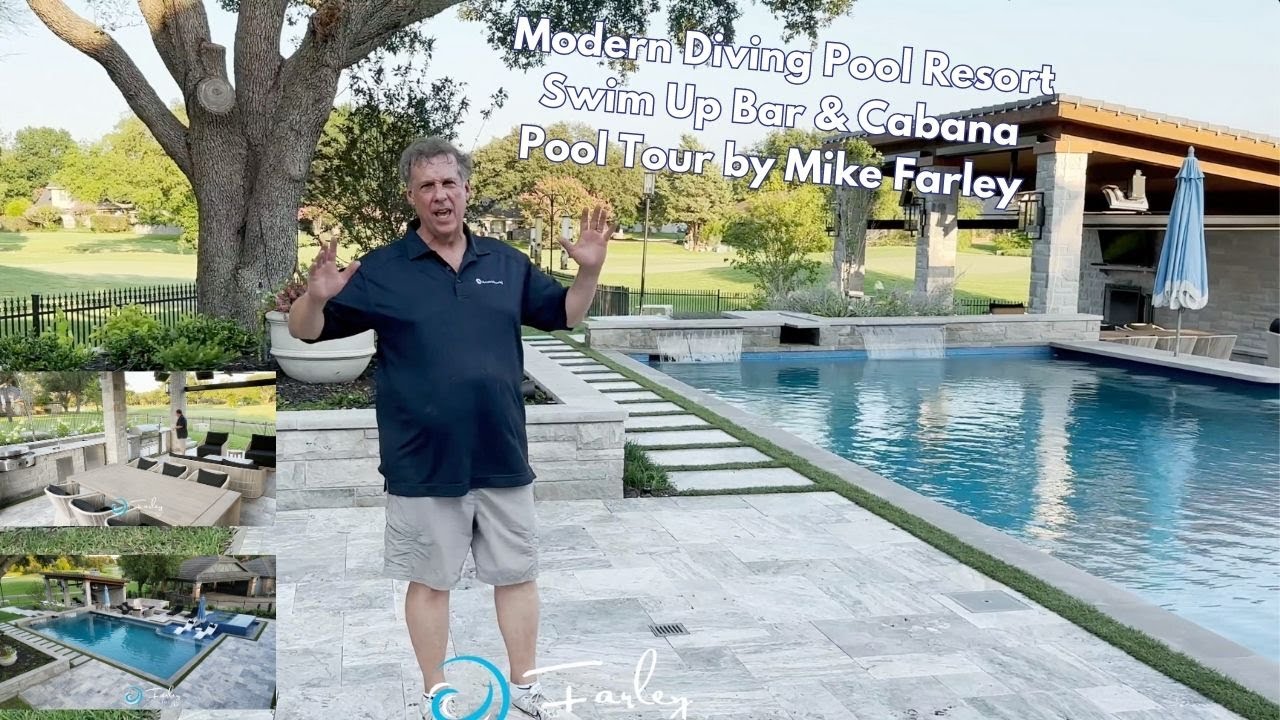 Modern Diving Pool Resort - Swim Up Bar & Cabana Pool Tour