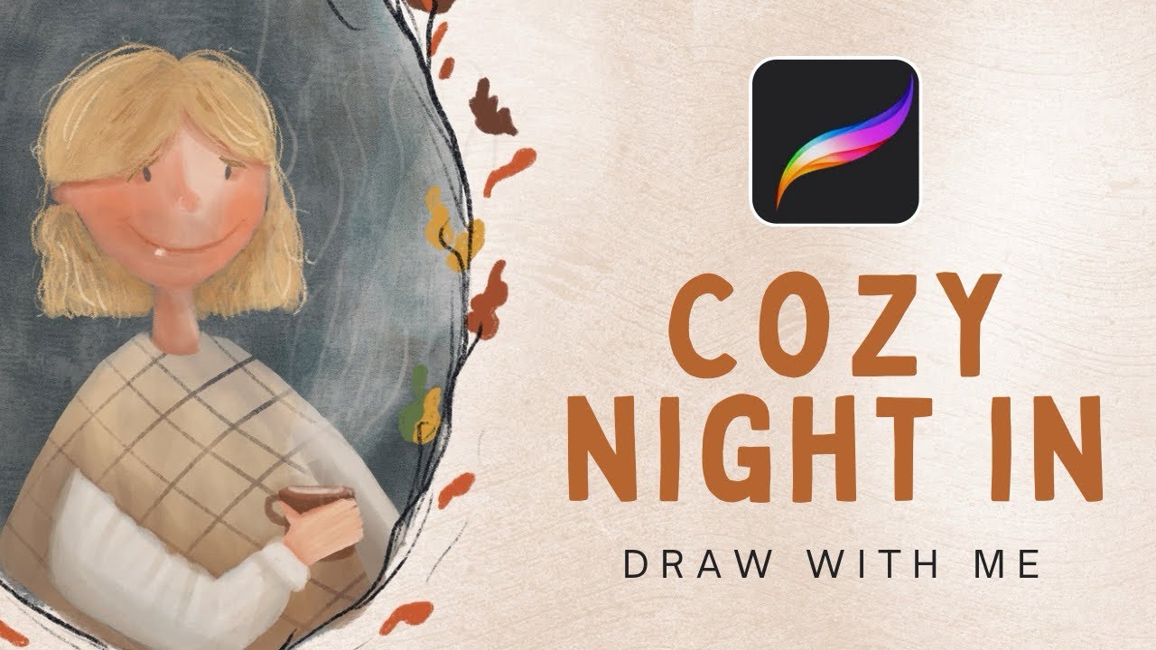 Cozy Night In ✨ Digital Illustration in Procreate | Whimsical Portrait #characterdesign #ipadart