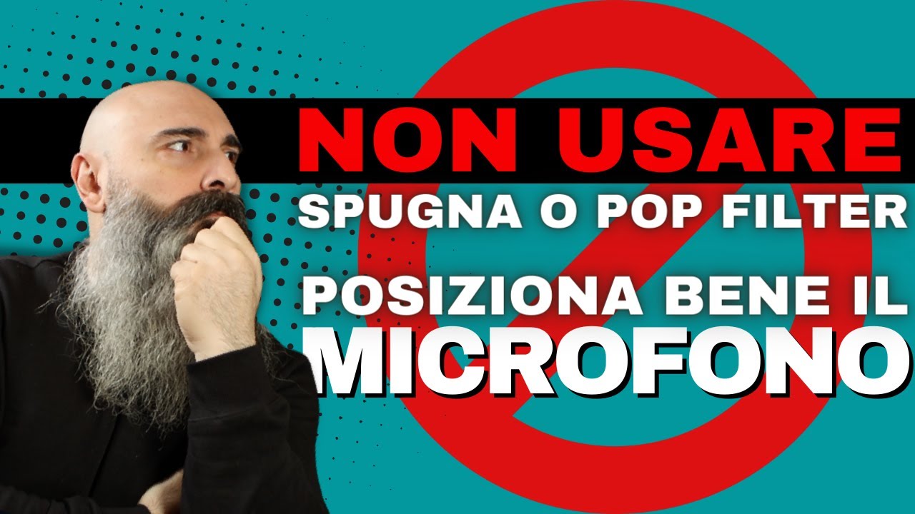 Come posizionare il microfono per ridurre le plosive (P e B)