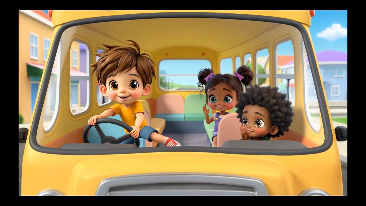 Wheels on the Bus  🚌 #NurseryRhymes #KidsMusic #ToddlerSongs
