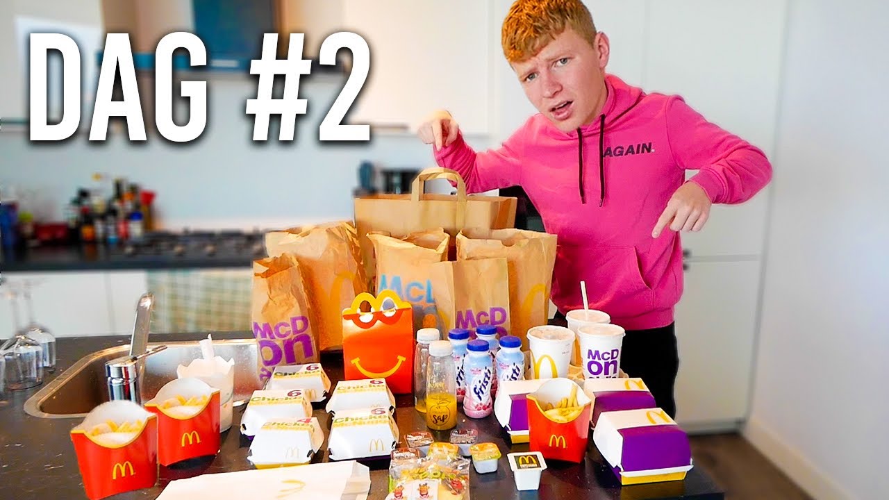 48 UUR  LANG ALLEEN MCDONALDS ETEN! **MISSELIJK**