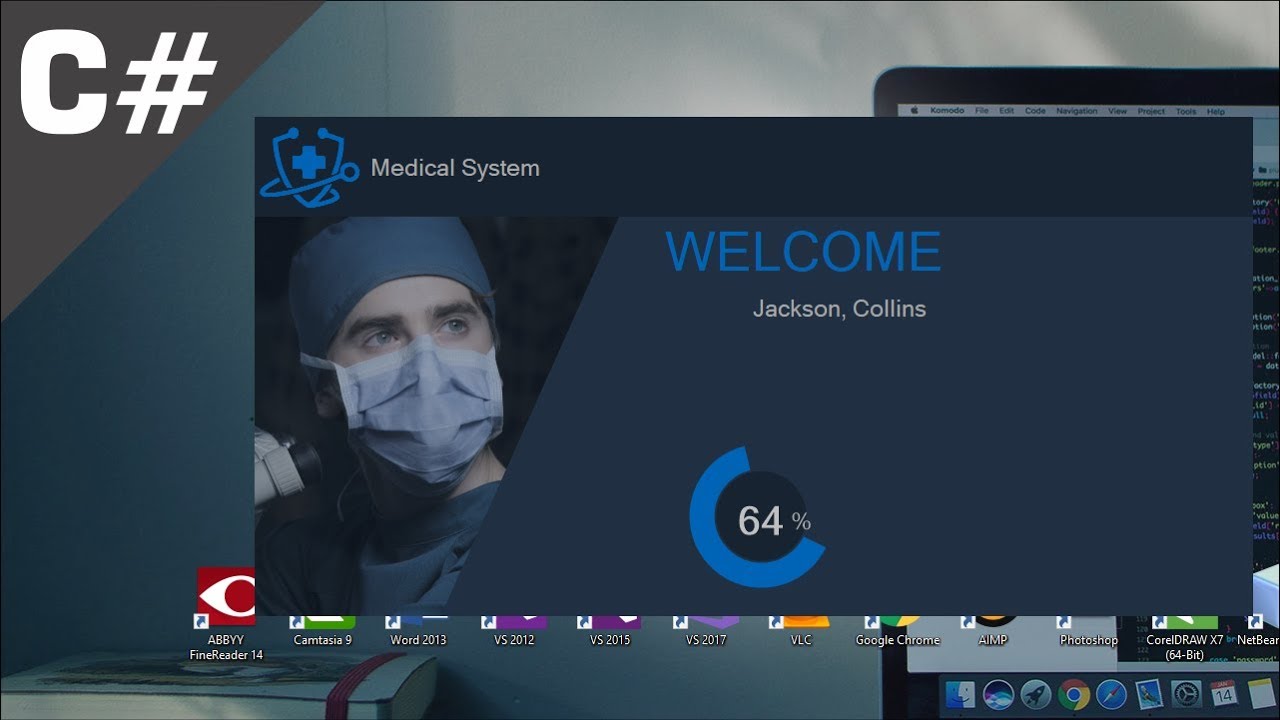 Login Cap 5/ Pantalla de bienvenida con efecto desvanecer, Fade In - Fade Out, Loading /C#, WinForm