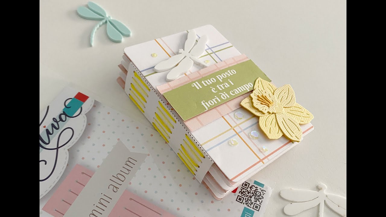 Mini album con fustella rilegatura per mini Coppia Creativa