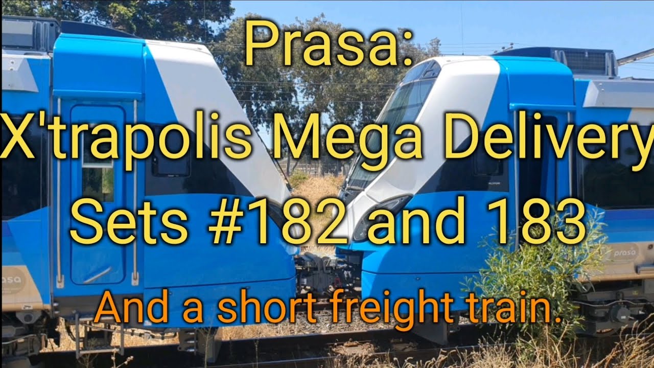 Trainspotting at Oosterzee and Avondale: Prasa X'trapolis Mega and GE Class 36 Diesels.