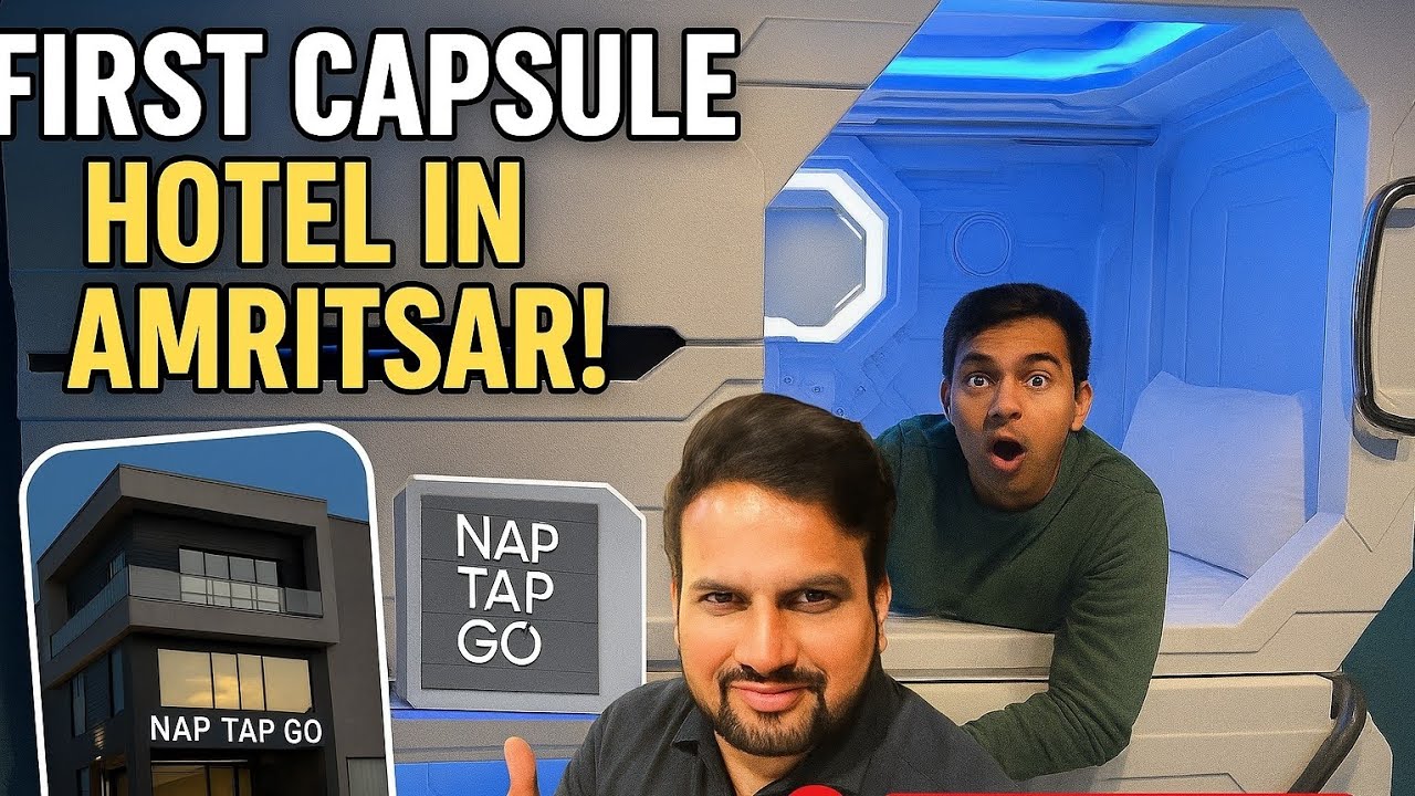 First Capsule Hotel in Amritsar. Nap-Tap-Go.  Heritage st. Near Bharawan da Dhaba, Amritsar.
