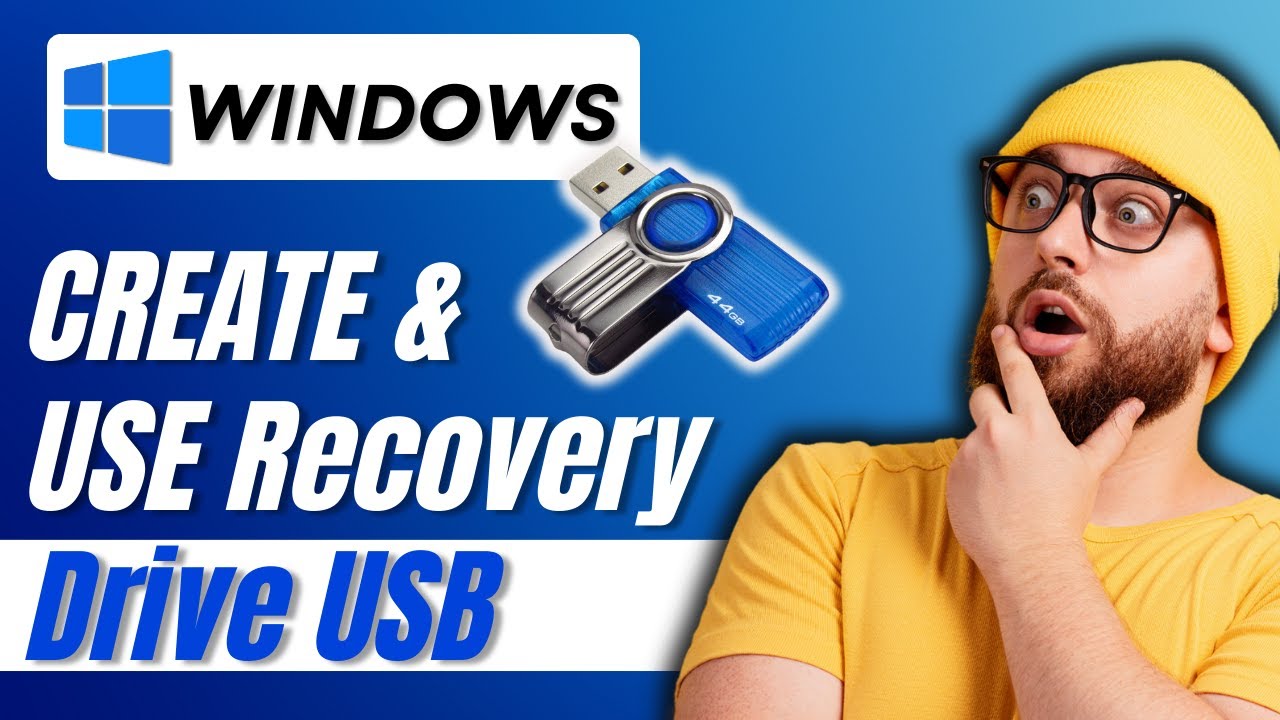 How to CREATE & USE Recovery Drive USB in Windows 10/11