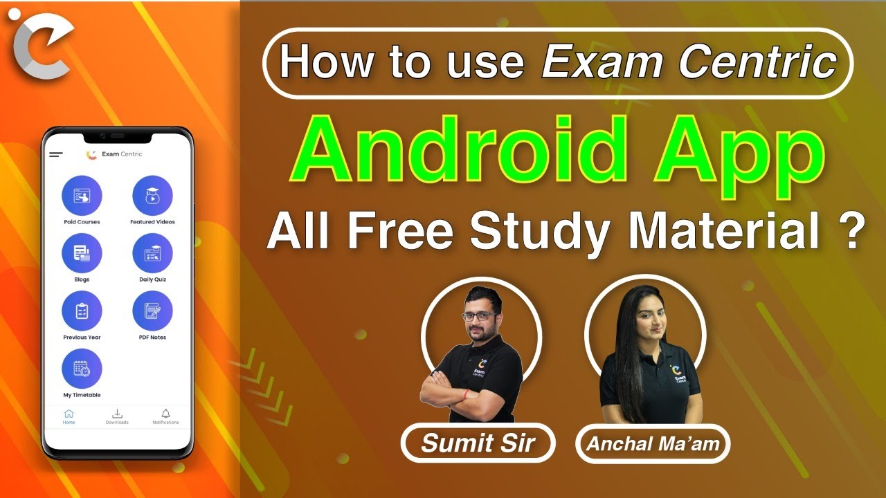 LIVE🔴 | How to use Exam Centric android app for all free study material ?