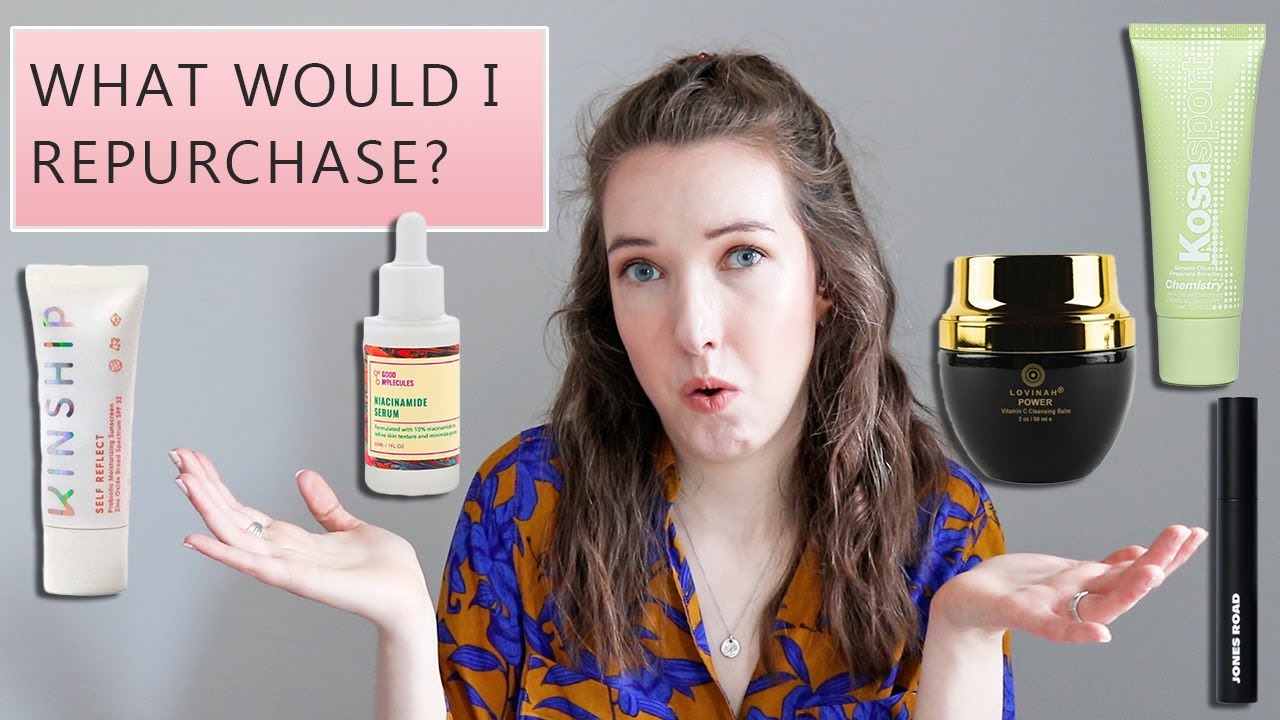 Clean Beauty I've used up | What would I repurchase? ft. Kosas, Kinship, Good Molecules and more