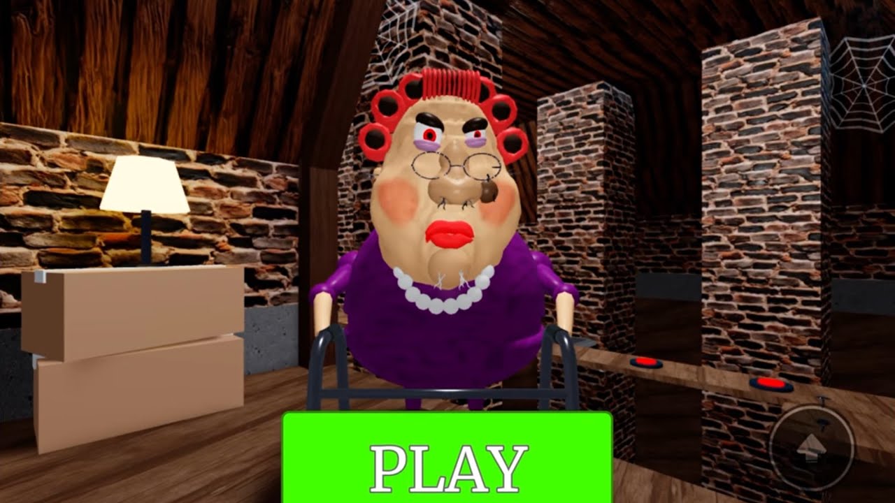 Playing Escape Evil Grandma First Person Obby
