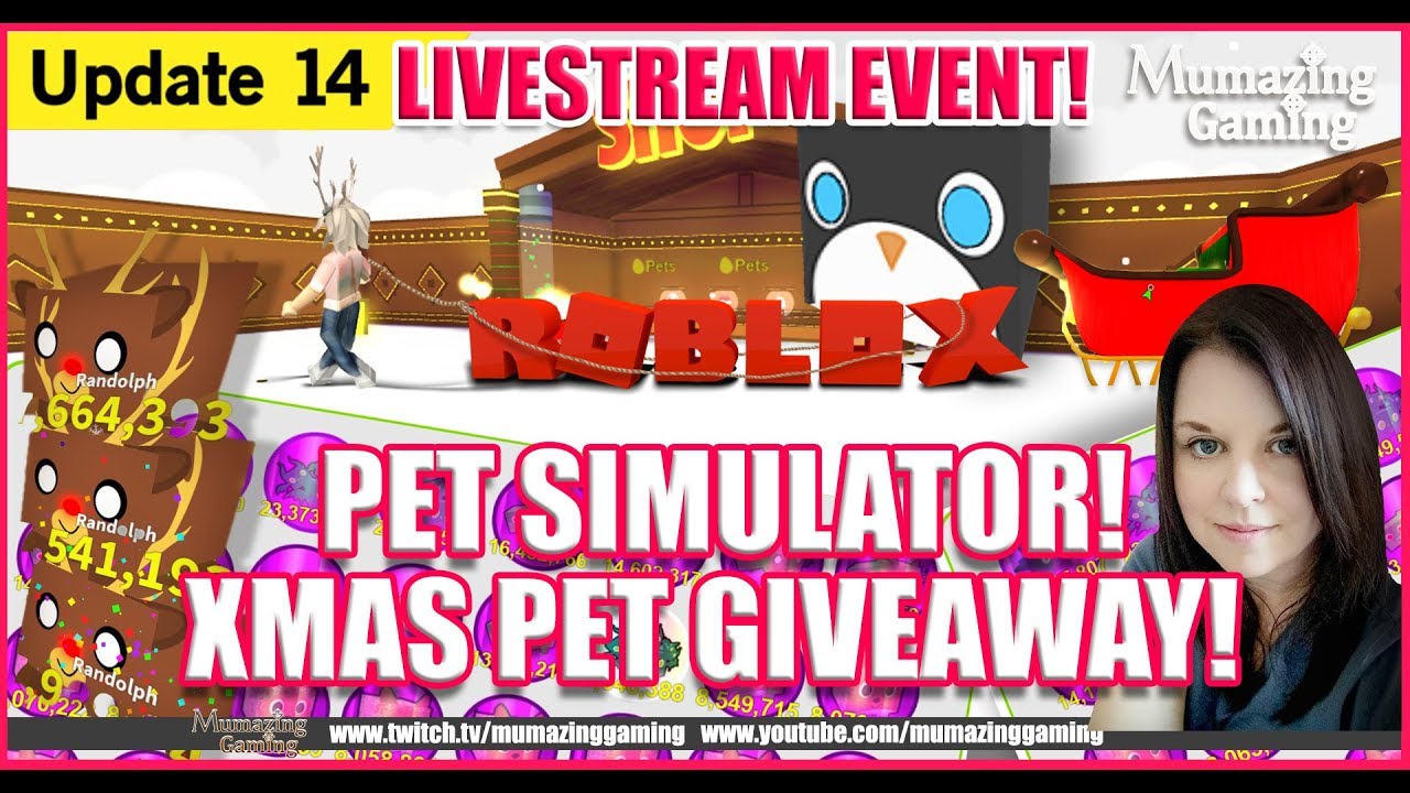 Update 14 Pet Simulator Christmas Livestream!