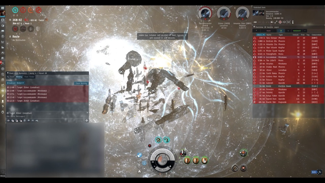 Imperium vs TESTCO Capital Fight in Catch 36N-HZ - Titans Fall - EVE Online Fleet PvP