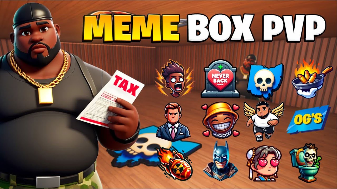FORTNITE 💀MEME BOX PVP📦 ALL SUPERPOWERS SHOWCASE - MAP CODE: 1213-8312-9625