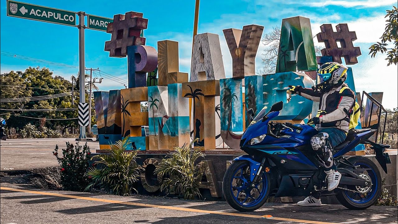 Viaje de Chilapa a playa Ventura en R3 Yamaha 600 kilómetros | vale la pena la costa chica de Gro?