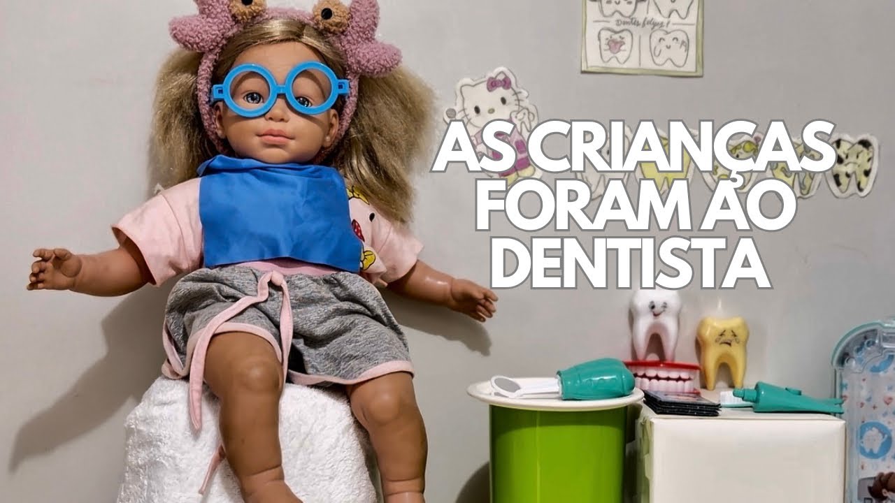 Dia de ir ao Dentista 🦷 🪥 . Levamos as crianças ao dentista. Será que tinha alguma cárie? 😱