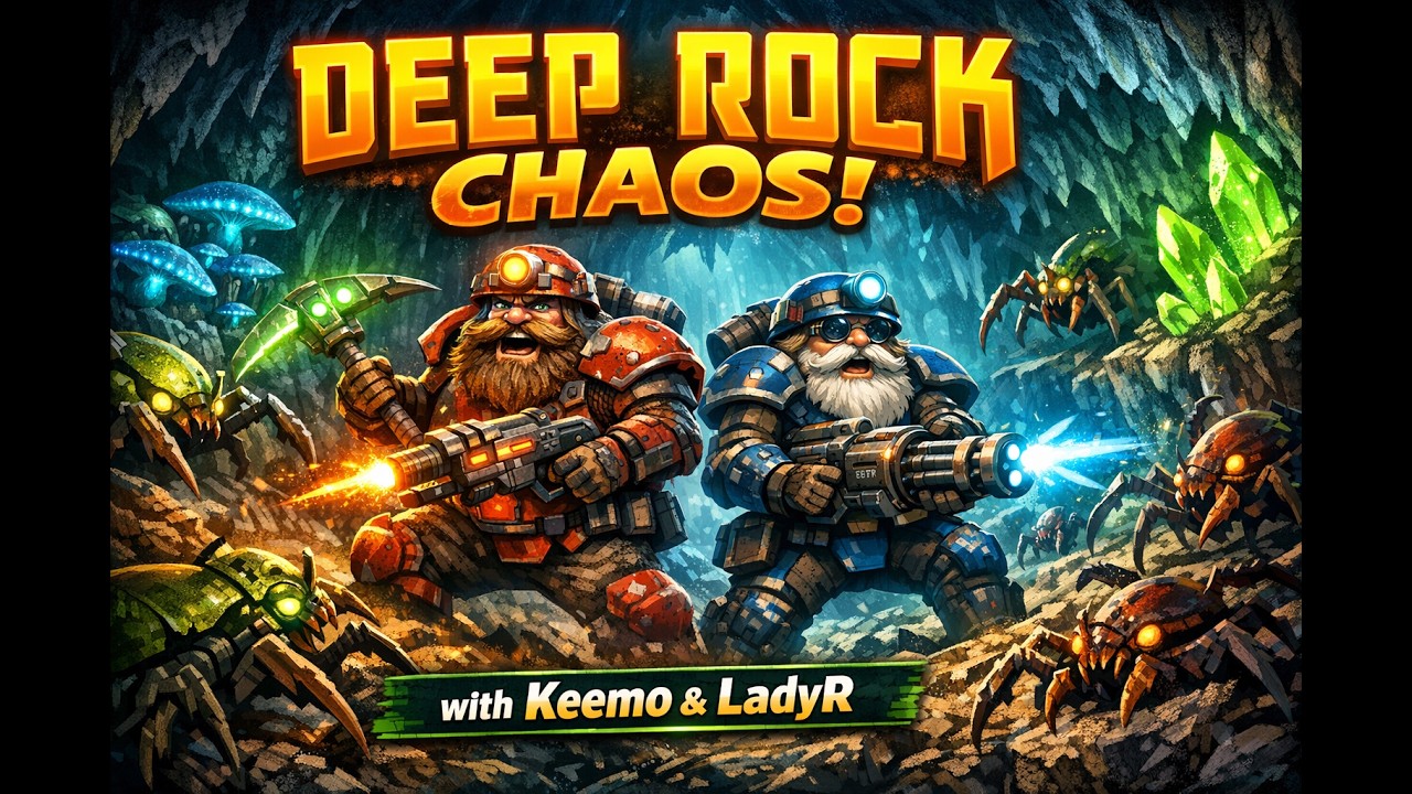 Deep Rock Galactic Co-op Chaos: Mining with Keemo and LadyR