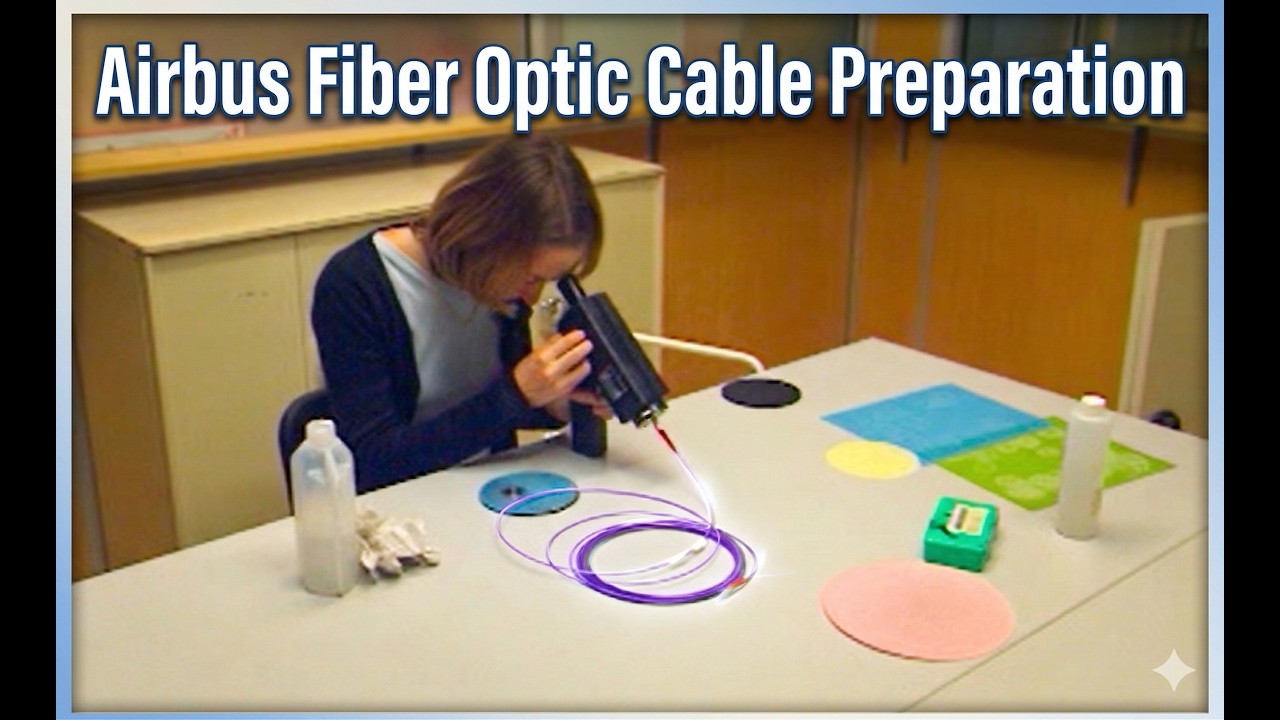 Airbus Fiber Optic Cable Preparation