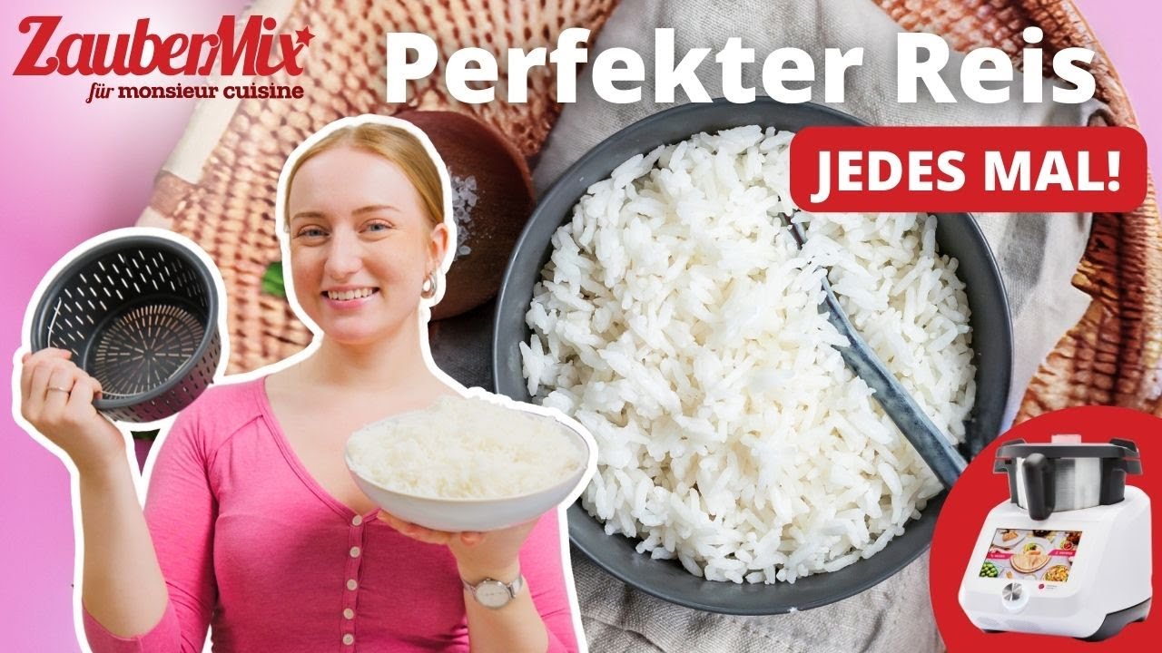 🍚✨  SO gelingt fluffiger Reis OHNE Anbrennen! | Monsieur Cuisine Rezept