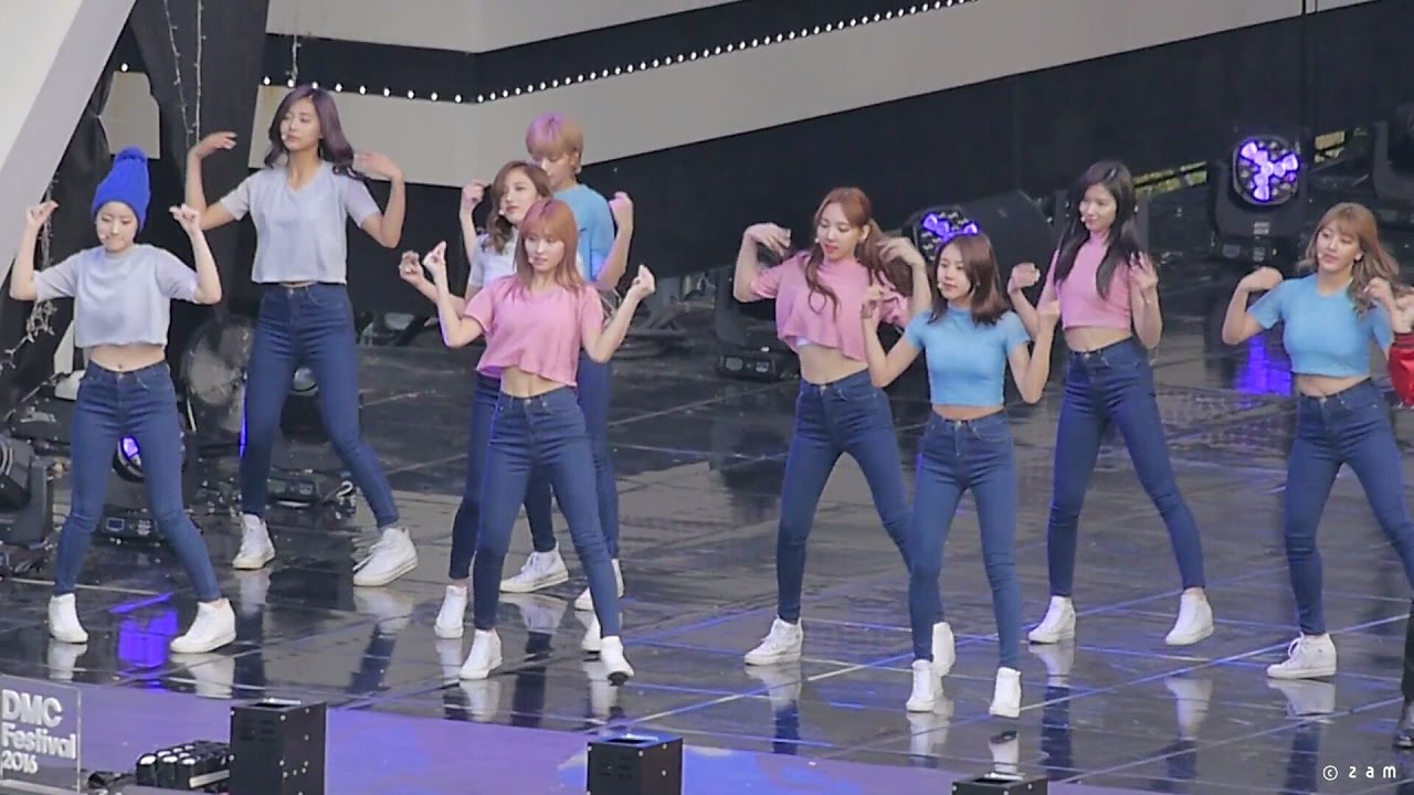 161008 트와이스 TWICE - 슈퍼주니어 쏘리쏘리 리허설 (DMC페스티벌 코리안뮤직웨이브) 직캠 fancam by zam