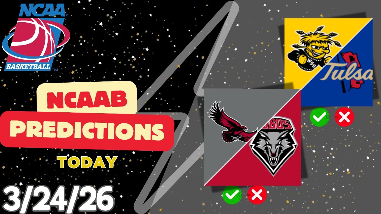 2 College Basketball Picks & Predictions Today (march/24/26) | NCAAB Picks Today