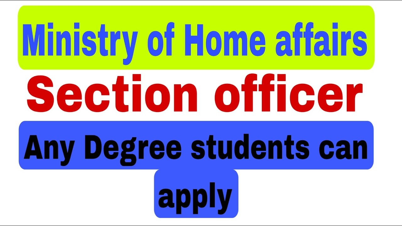 SECTION OFFICER I HUGE RECRUITMENT I ANY DEGREE STUDENTS CAN APPLY I  #job
