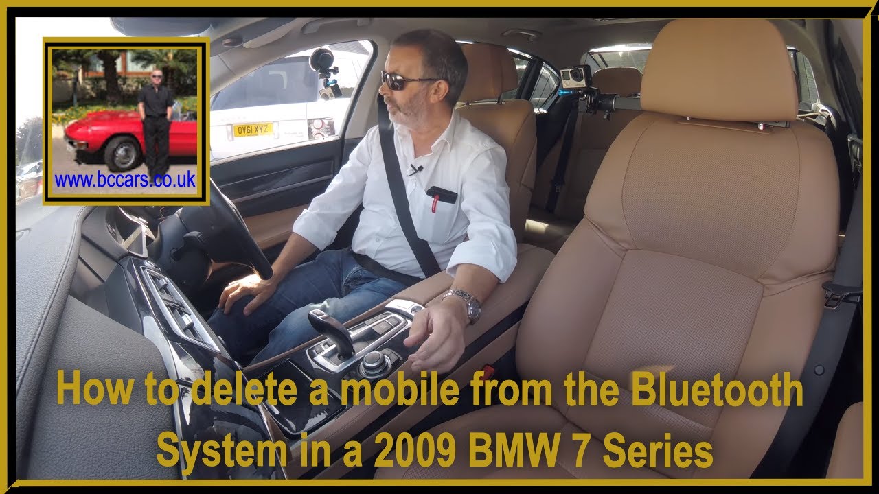 How to delete a mobile from the Bluetooth Systemin a 2009 BMW 7 Series