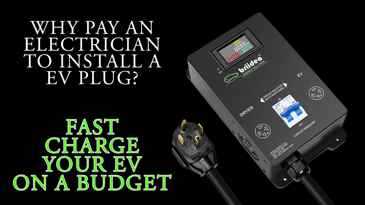 FAST CHARGE YOUR EV - Briidea Automatic Power Switch for Dryer and EV - Budget Tesla Charging