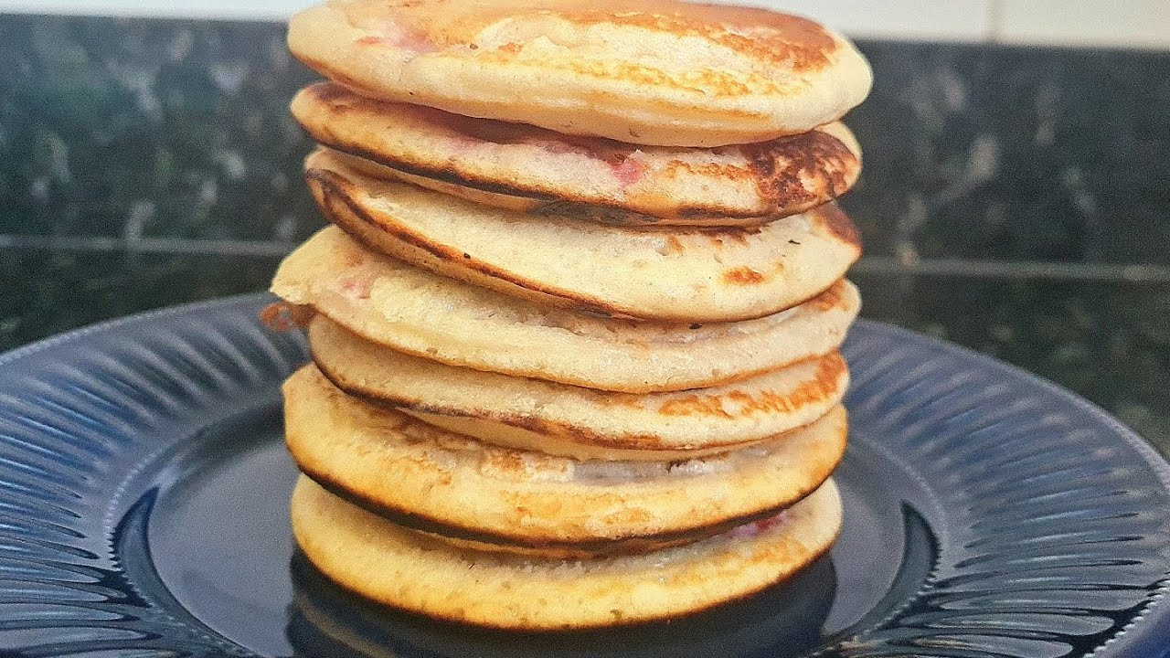 Panqueca americana de morango!