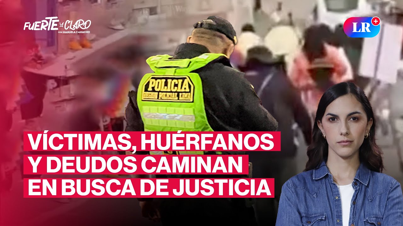 DENUNCIAN QUE PNP ATEMORIZÓ A HUÉRFANOS DE LAS MASACRES CUANDO CAMINABAN A LIMA | FUERTE Y CLARO