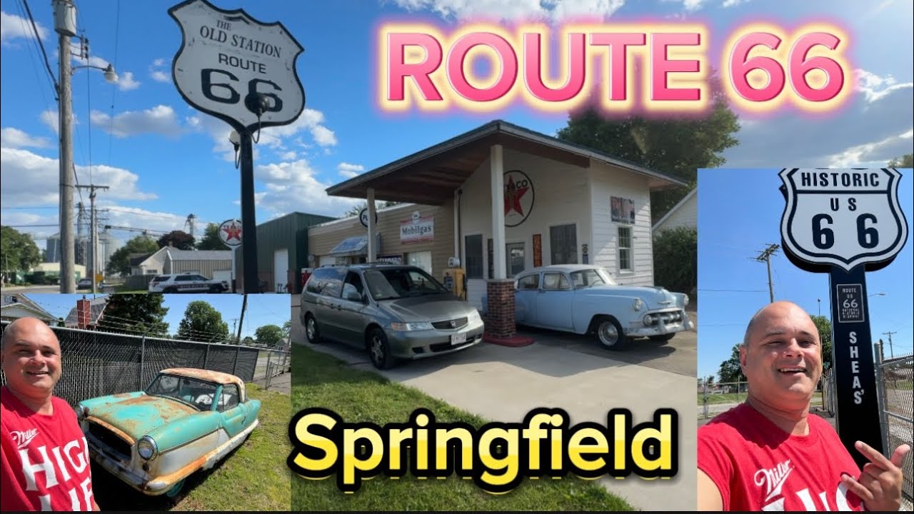ROTA 66 SPRINGFIELD ILLINOIS-ESTADOS UNIDOS. VAN MOTORHOME.