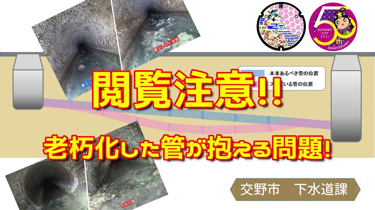 ※閲覧ご注意※　交野市下水道遺産（課長だけが認定）の危機・・・（タワン・デール遺跡編）　　交野市下水道課
