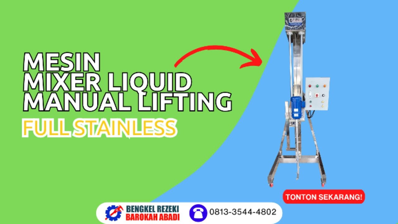 PENGADUK CAIRAN MODEL LIFTING MANUAL KAPASITAS 200 LITER FULL STAINLESS (MANUAL LIFTING LIQUID 200L)