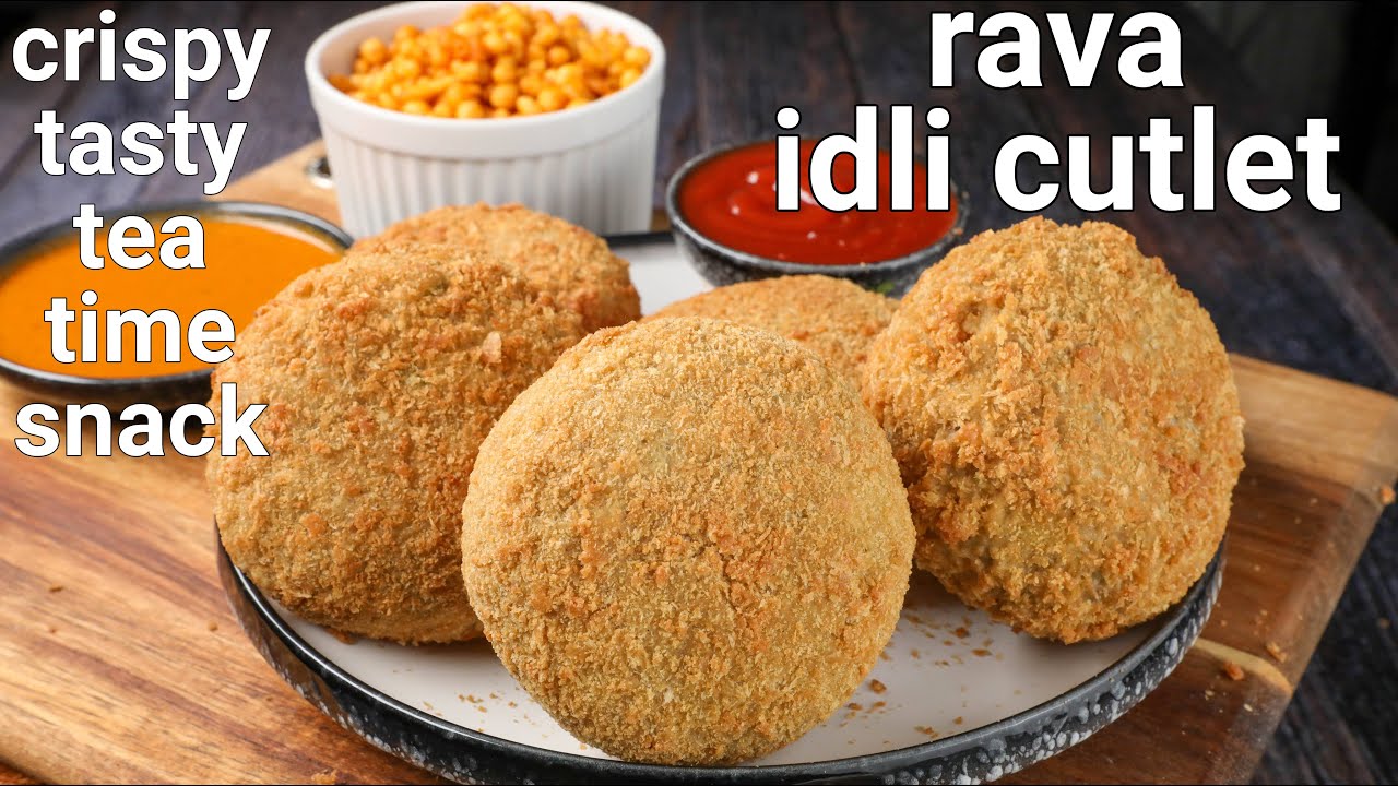Rava Idli Cutlet Recipe using MTR Rava Idli Mix | Sooji ka Idli patties Recipe - Hebbars Kitchen