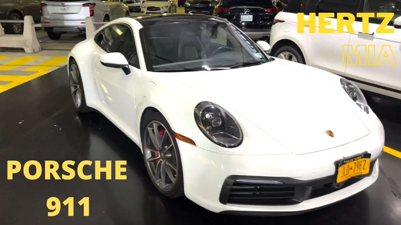 Hertz Car Rental - Miami Airport (MIA) - April 2022 - Weekend Update Fri/Sat/Sun - Porsche 911