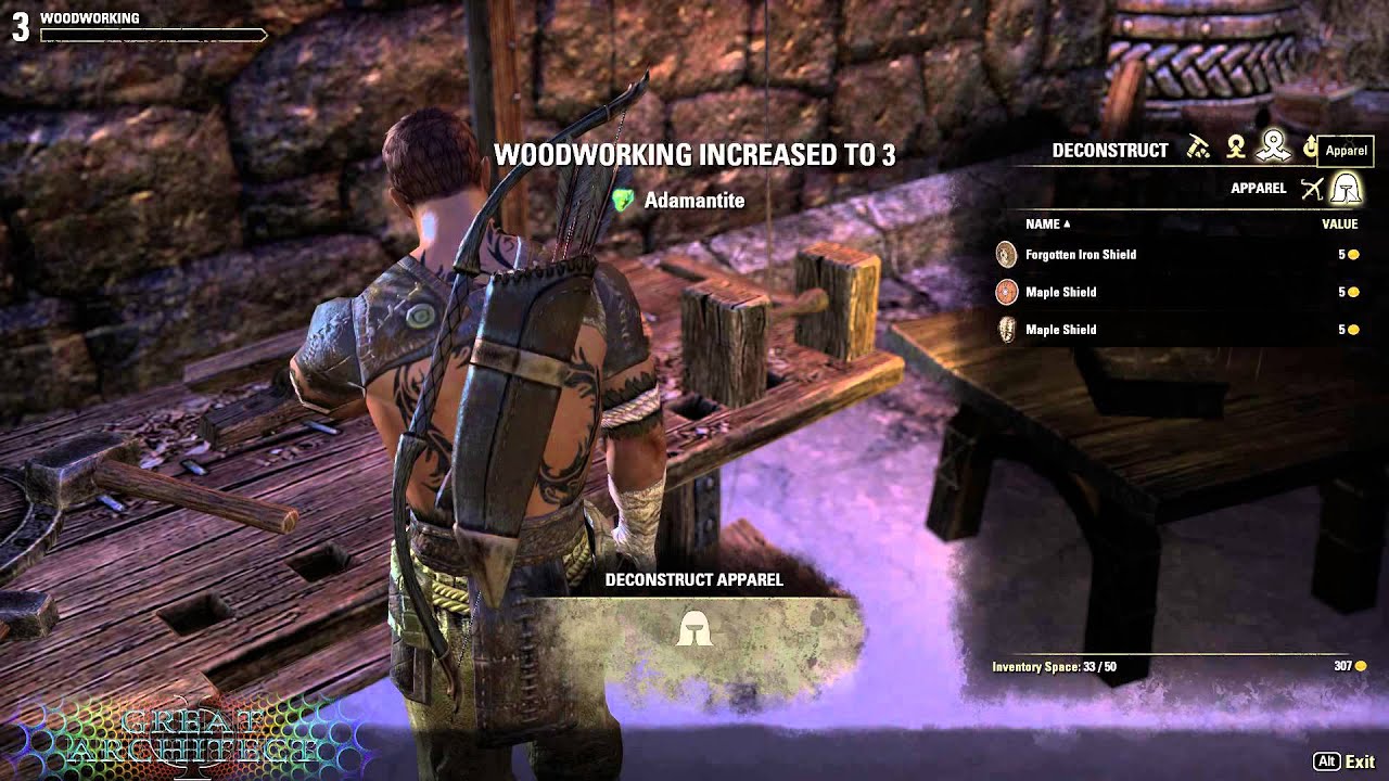 Guide to ESO - Episode 17: Crafting Woodworking