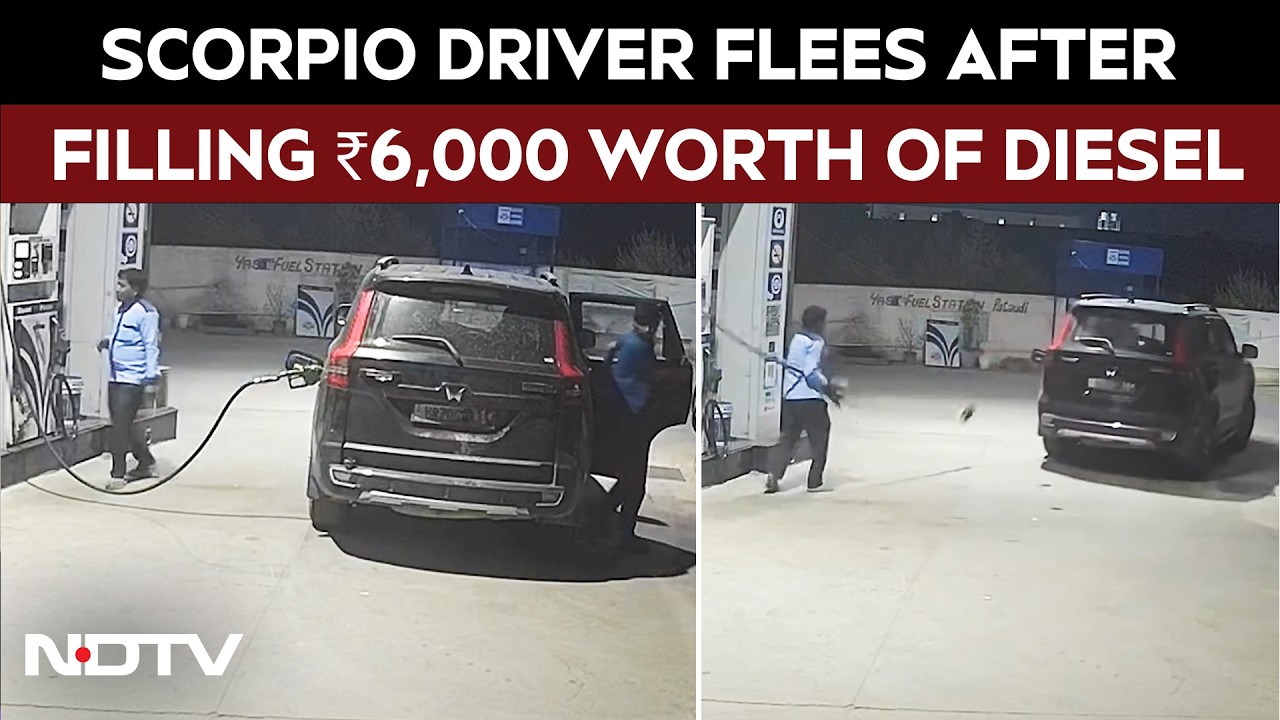 Scorpio Driver Flees After Filling ₹6,000 Worth Of Diesel At Gurugram Petrol Pump