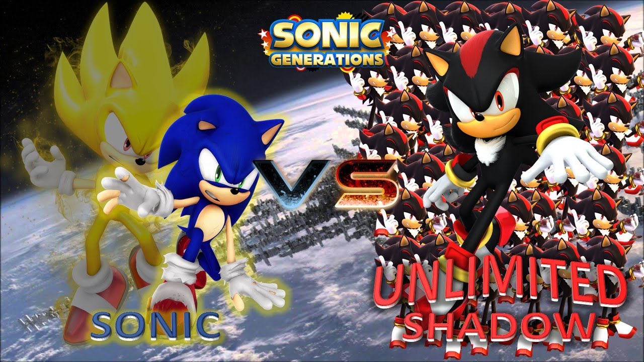 Sonic Generations Mod Part 216_ (ULTIMATE BATTLE!) Sonic VS UNLIMITED Shadow(1080p60fps)