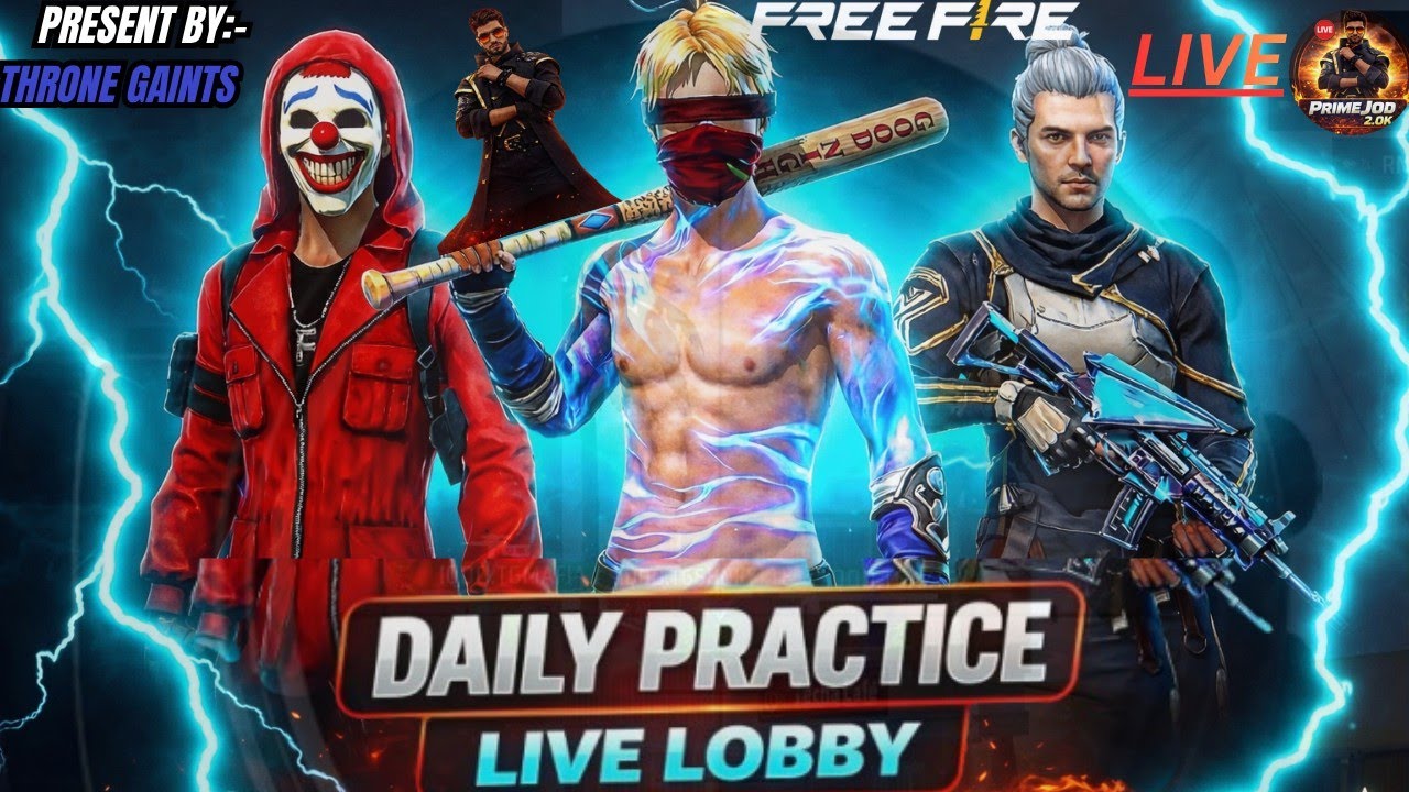 TG E-SPORT PRACTICE LOBBY MACTHES#freefire #tournament free fire