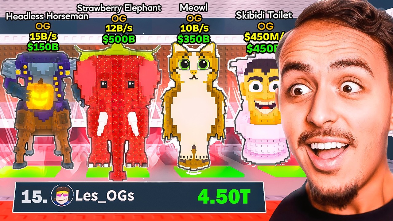 Des YOUTUBERS visitent notre BASE TOP 15 MONDIAL sur STEAL A BRAINROT ! (ils sont choqués)