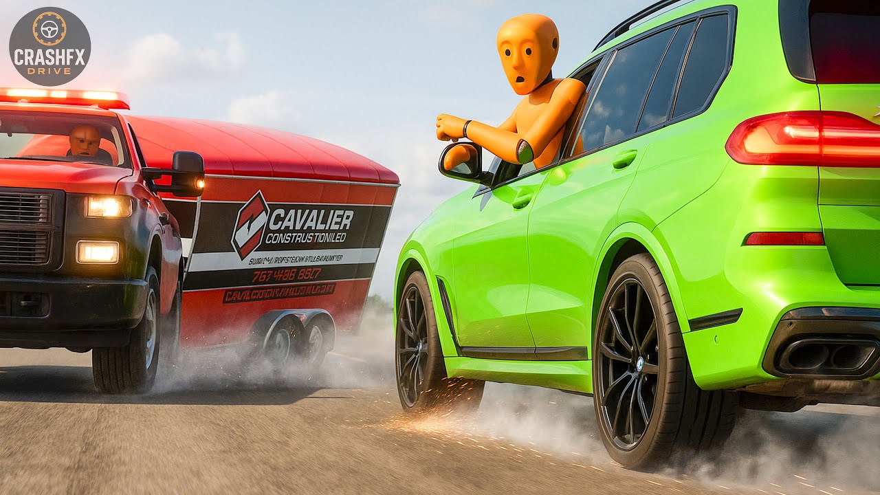Опасные объекты и эпические автокатастрофы #01 | BeamNG.Drive |