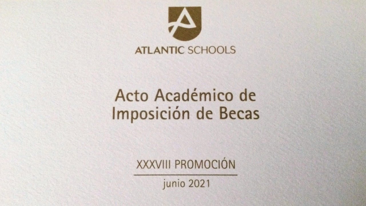 Acto Académico de Imposición de Becas XXXVIII Promoción