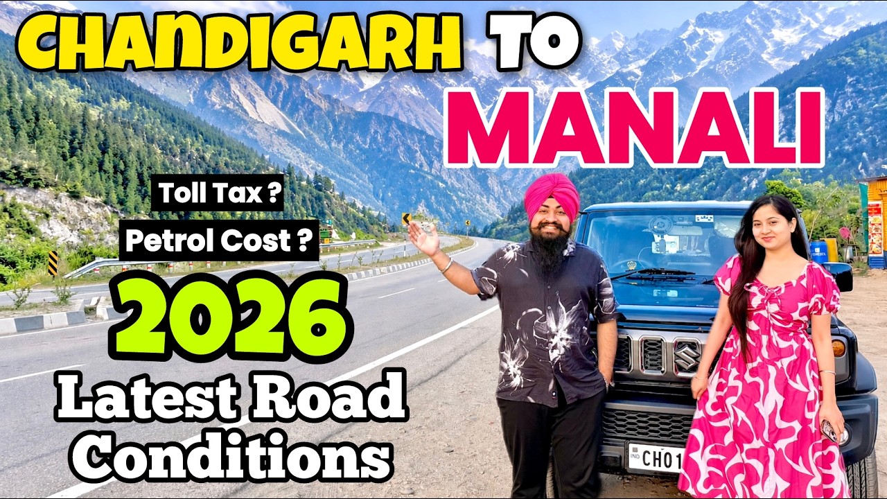 Chandigarh to Manali by road 2026 #chandigarh to Manali budget trip #manali by car Latest Vlog 2026