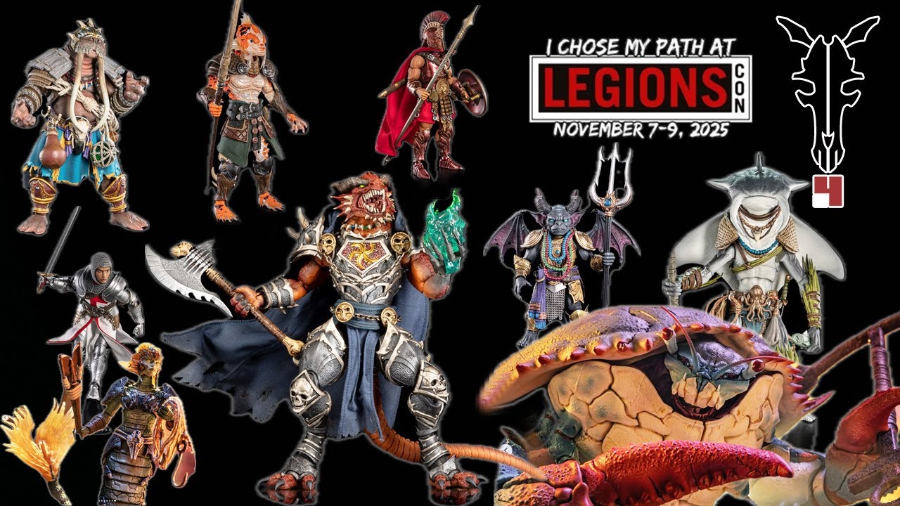 НОВЫЕ Мифические Легионы! Four Horsemen Studios Dawns of Discovery Legions Con представляет фигур...