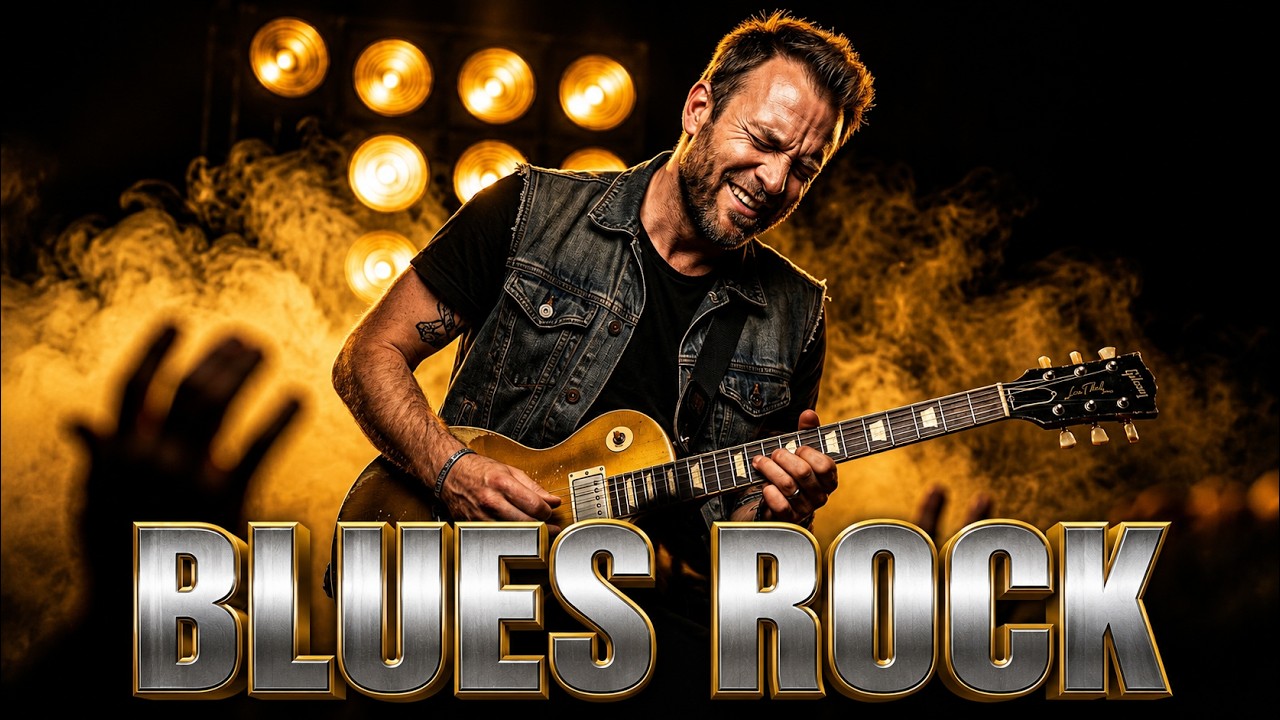 AC/DC, Eric Clapton & ZZ Top Inspired &ndash; Heavy Blues Rock Guitar Riffs That Never Stop | AI Tribute