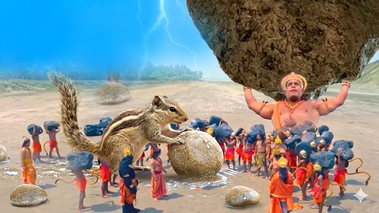 राम सेतु निर्माण में गिलहरी की चमत्कारी कथा | Ram Setu Nirmaan | Siya Ram Katha |