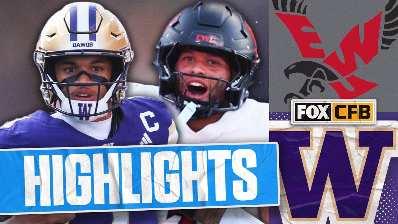 Eastern Washington Eagles vs Washington Huskies Highlights 🏈 FOX College Football