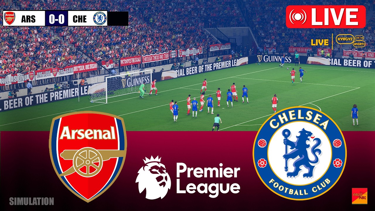 🔴LIVE : Arsenal vs Chelsea | Premier League 2025/26 | Live Match Today Simulation PES
