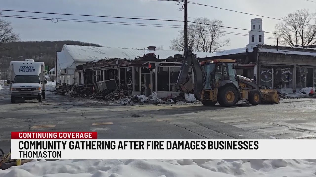 Community to gather after fire damages businesses in Thomaston